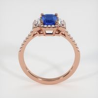 1.20 Ct. Blue Sapphire Ring, 14K Rose Gold 3