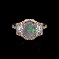 1.15 Ct. Gemstone Ring, 14K Rose Gold 1