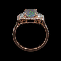 1.15 Ct. Gemstone Ring, 14K Rose Gold 3