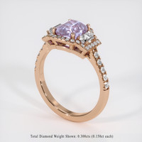 2.01 Ct. Pink Sapphire Ring, 14K Rose Gold 2
