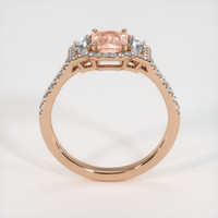 1.05 Ct. Padparadscha Sapphire Ring, 14K Rose Gold 3