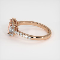 1.05 Ct. Padparadscha Sapphire Ring, 14K Rose Gold 4