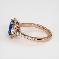 2.07 Ct. Bi Color Sapphire Ring, 14K Rose Gold 4