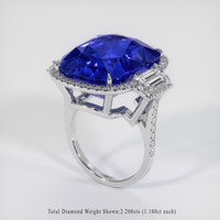 44.85 Ct. Sapphire Ring, 14K White Gold 2