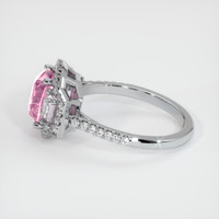 2.73 Ct. Pink Sapphire Ring, 14K White Gold 4