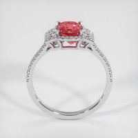 2.03 Ct. Padparadscha Sapphire Ring, 14K White Gold 3