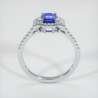 0.89 Ct. Blue Sapphire Ring, 18K White Gold 3