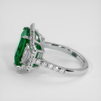 4.87 Ct. Emerald Ring, 18K White Gold 4