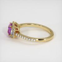 1.54 Ct. Purple Sapphire Ring, 10K Yellow Gold 4