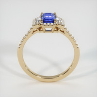 0.89 Ct. Blue Sapphire Ring, 14K Yellow Gold 3