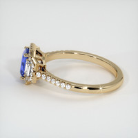 0.89 Ct. Blue Sapphire Ring, 14K Yellow Gold 4