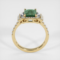 1.56 Ct. Bluish Green Sapphire Ring, 14K Yellow Gold 3