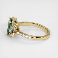 1.56 Ct. Bluish Green Sapphire Ring, 14K Yellow Gold 4