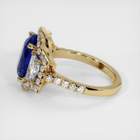 4.43 Ct. Sapphire Ring, 18K Yellow Gold 4