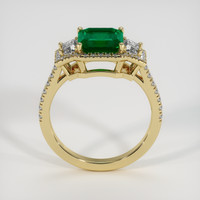 1.52 Ct. Emerald Ring, 18K Yellow Gold 3