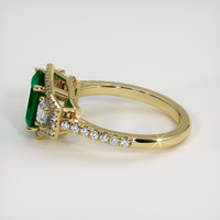 1.52 Ct. Emerald Ring, 18K Yellow Gold 4