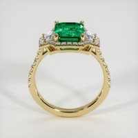 2.10 Ct. Emerald Ring, 18K Yellow Gold 3