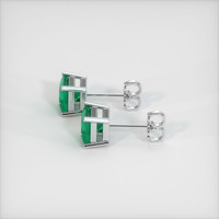 Emerald Earrings 0.86 Ct.Tw.Total Carat Weight, Platinum 950 Preview