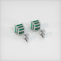 Emerald Earrings 0.86 Ct.Tw.Total Carat Weight, Platinum 950 Preview