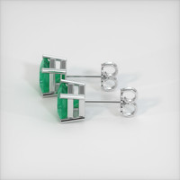 <span>0.87</span>&nbsp;<span class="tooltip-light">Ct.Tw.<span class="tooltiptext">Total Carat Weight</span></span> Emerald Earrings, Platinum 950 3