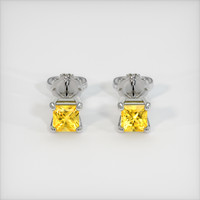 <span>0.85</span>&nbsp;<span class="tooltip-light">Ct.Tw.<span class="tooltiptext">Total Carat Weight</span></span> Sapphire Earrings, Platinum 950 1