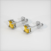 <span>0.85</span>&nbsp;<span class="tooltip-light">Ct.Tw.<span class="tooltiptext">Total Carat Weight</span></span> Sapphire Earrings, Platinum 950 2