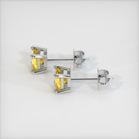<span>0.85</span>&nbsp;<span class="tooltip-light">Ct.Tw.<span class="tooltiptext">Total Carat Weight</span></span> Sapphire Earrings, Platinum 950 3