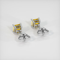 <span>0.87</span>&nbsp;<span class="tooltip-light">Ct.Tw.<span class="tooltiptext">Total Carat Weight</span></span> Sapphire Earrings, Platinum 950 4