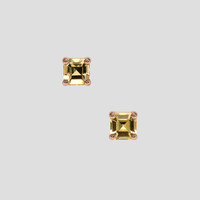 <span>0.54</span> <span class="tooltip-light">Ct.Tw.<span class="tooltiptext">Total Carat Weight</span></span> Peach Sapphire Earrings, 14K Rose Gold 1