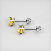 <span>0.87</span>&nbsp;<span class="tooltip-light">Ct.Tw.<span class="tooltiptext">Total Carat Weight</span></span> Sapphire Earrings, 14K White Gold 3