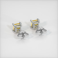 <span>0.85</span>&nbsp;<span class="tooltip-light">Ct.Tw.<span class="tooltiptext">Total Carat Weight</span></span> Sapphire Earrings, 18K White Gold 4