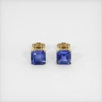 <span>2.00</span>&nbsp;<span class="tooltip-light">Ct.Tw.<span class="tooltiptext">Total Carat Weight</span></span> Sapphire Earrings, 14K Yellow Gold 1