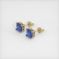 <span>2.00</span>&nbsp;<span class="tooltip-light">Ct.Tw.<span class="tooltiptext">Total Carat Weight</span></span> Sapphire Earrings, 14K Yellow Gold 2