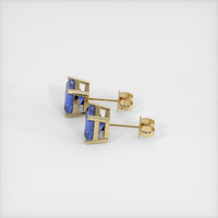 <span>2.00</span>&nbsp;<span class="tooltip-light">Ct.Tw.<span class="tooltiptext">Total Carat Weight</span></span> Sapphire Earrings, 14K Yellow Gold 3