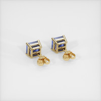 <span>2.00</span>&nbsp;<span class="tooltip-light">Ct.Tw.<span class="tooltiptext">Total Carat Weight</span></span> Sapphire Earrings, 14K Yellow Gold 4