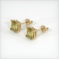 1.19 Ct.Tw. Yellow Sapphire Earrings, 14K Yellow Gold 2