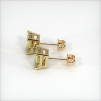 1.19 Ct.Tw. Yellow Sapphire Earrings, 14K Yellow Gold 3