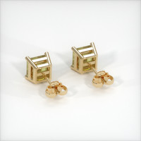 1.19 Ct.Tw. Yellow Sapphire Earrings, 14K Yellow Gold 4