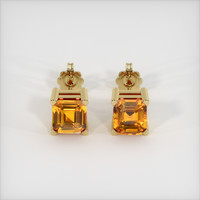 <span>5.07</span>&nbsp;<span class="tooltip-light">Ct.Tw.<span class="tooltiptext">Total Carat Weight</span></span> Sapphire Earrings, 18K Yellow Gold 1