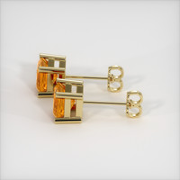 <span>5.07</span>&nbsp;<span class="tooltip-light">Ct.Tw.<span class="tooltiptext">Total Carat Weight</span></span> Sapphire Earrings, 18K Yellow Gold 3