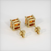 <span>5.07</span>&nbsp;<span class="tooltip-light">Ct.Tw.<span class="tooltiptext">Total Carat Weight</span></span> Sapphire Earrings, 18K Yellow Gold 4