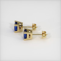 <span>0.75</span>&nbsp;<span class="tooltip-light">Ct.Tw.<span class="tooltiptext">Total Carat Weight</span></span> Sapphire Earrings, 18K Yellow Gold 3