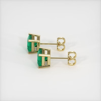 Emerald Earrings 0.86 Ct.Tw.Total Carat Weight 18K Yellow Gold Preview