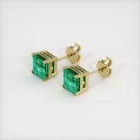 Emerald Earrings 1.80 Ct.Tw.Total Carat Weight, 18K Yellow Gold Preview
