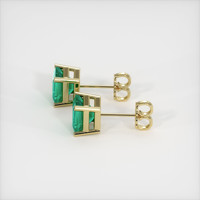 Emerald Earrings 1.80 Ct.Tw.Total Carat Weight, 18K Yellow Gold Preview