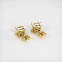 <span>0.73</span>&nbsp;<span class="tooltip-light">Ct.Tw.<span class="tooltiptext">Total Carat Weight</span></span> Sapphire Earrings, 18K Yellow Gold 4