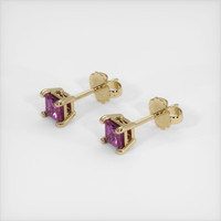 <span>0.46</span>&nbsp;<span class="tooltip-light">Ct.Tw.<span class="tooltiptext">Total Carat Weight</span></span> Sapphire Earrings, 18K Yellow Gold 2