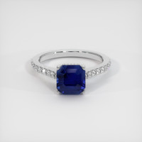 3.22 Ct. Blue Sapphire Ring, Platinum 950 1