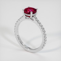 1.56 Ct. Ruby Ring, Platinum 950 2