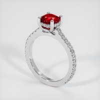 1.68 Ct. Ruby Ring, Platinum 950 2